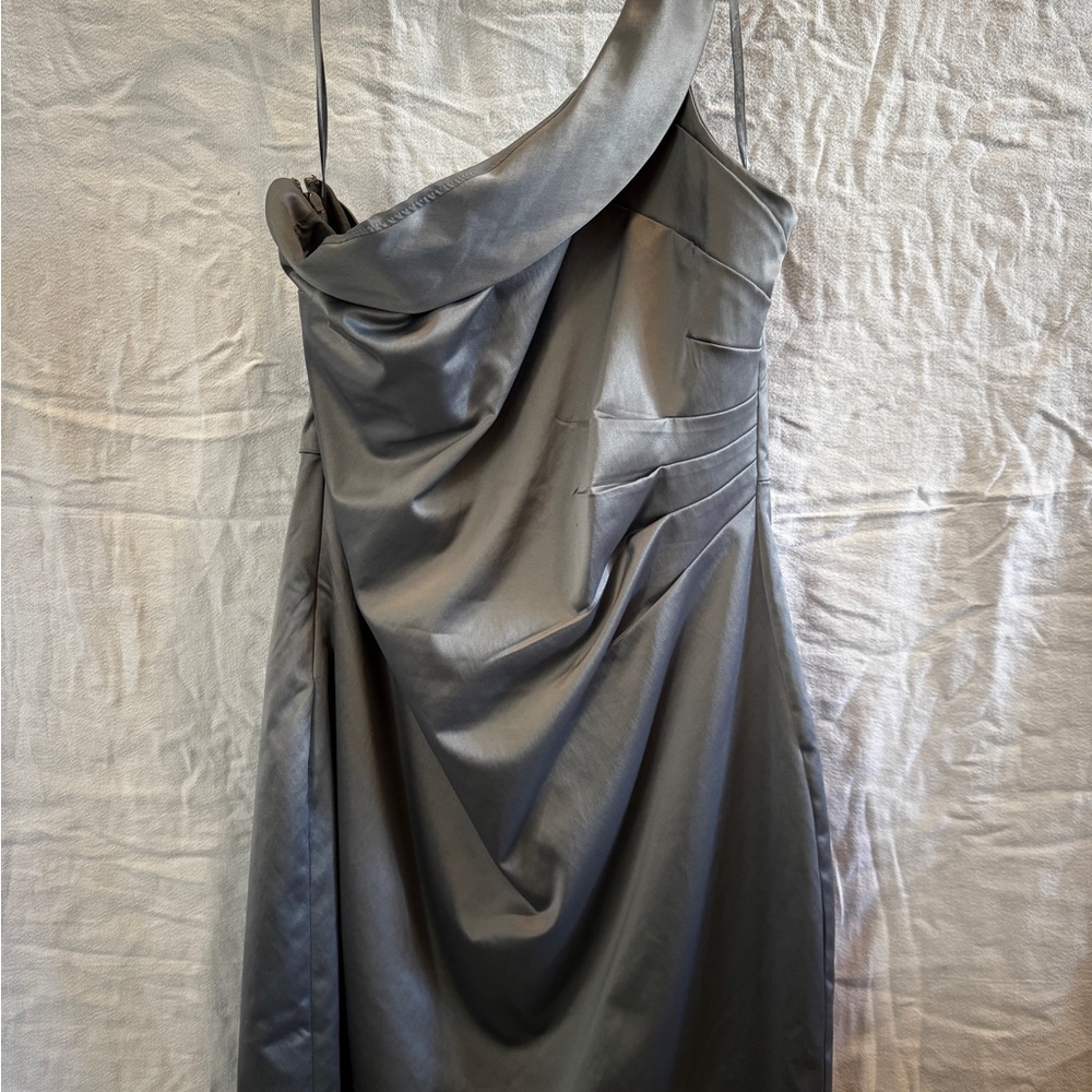 The Limited One Shoulder Gray Dress